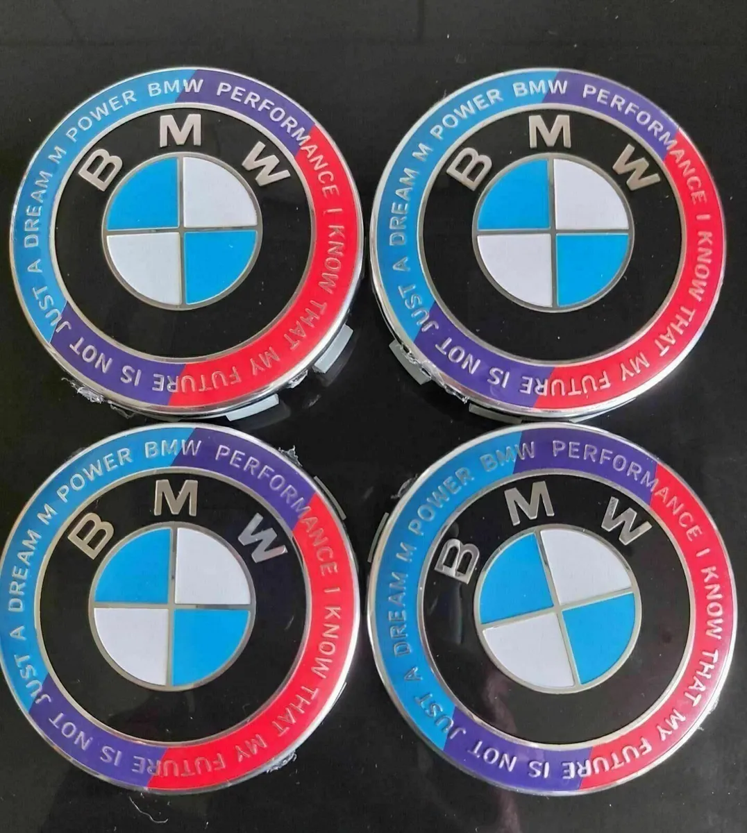 BMW 50th Anniversary Centre Caps (B) - FREE POST - Image 1