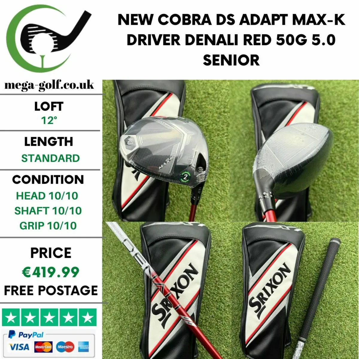 New Cobra DS Adapt Max-K Driver / 12° / Senior - Image 1