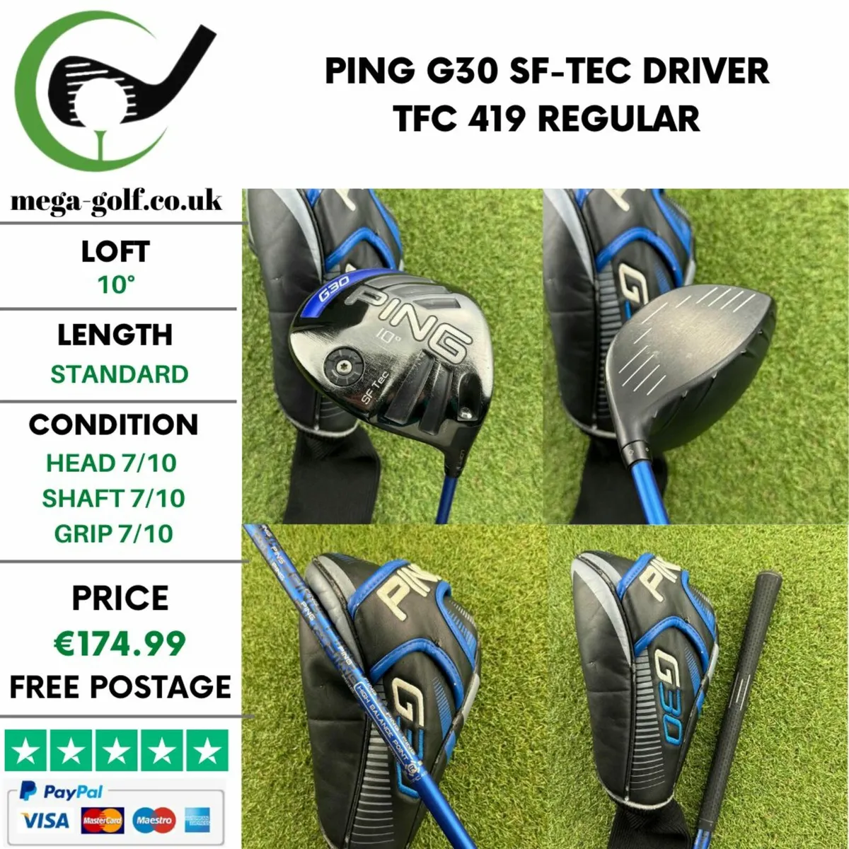 Ping G30 SF-Tec Driver / 10° / TFC 419 Regular - Image 1