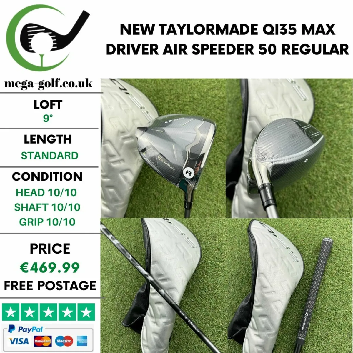 New Taylormade Qi35 Max Driver / 9° / Regular - Image 1