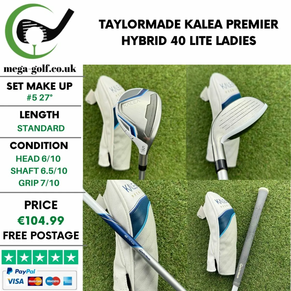 Taylormade Kalea Premier Hybrid / #5 27° / Ladies - Image 1