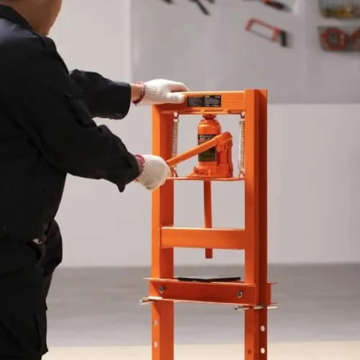 Hydraulic Shop Press 6 Ton with Press Plates H-Fra - Image 2