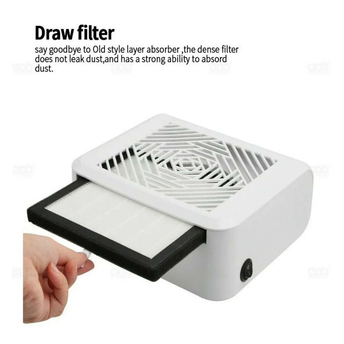 Nail Dust Collector 45W – Powerful Vacuum Fan - Image 4
