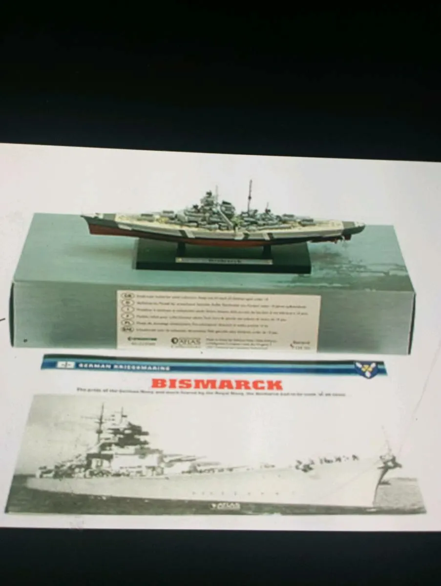 VINTAGE 1941 GERMAN WWII  BISMARCK  BATTLESHIP - Image 1