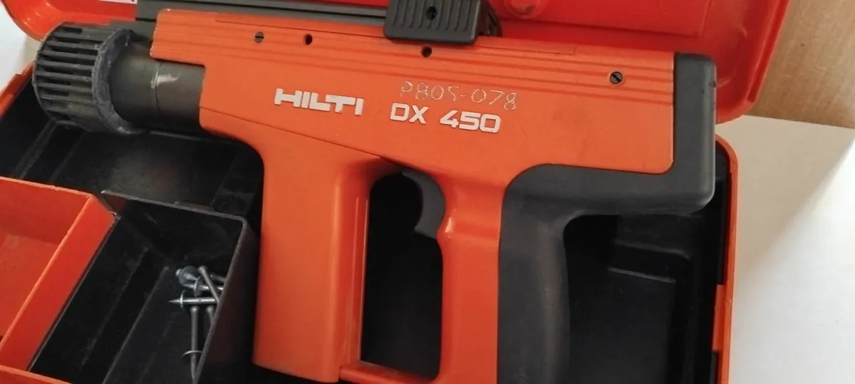 Hilti DX450 Powder Actuated Nail Gun "Serviced" - Image 2