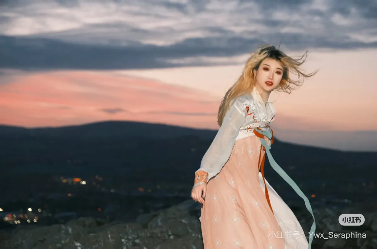 ✨ Traditional Chinese Hanfu + Matching Shawl – Lik - Image 2