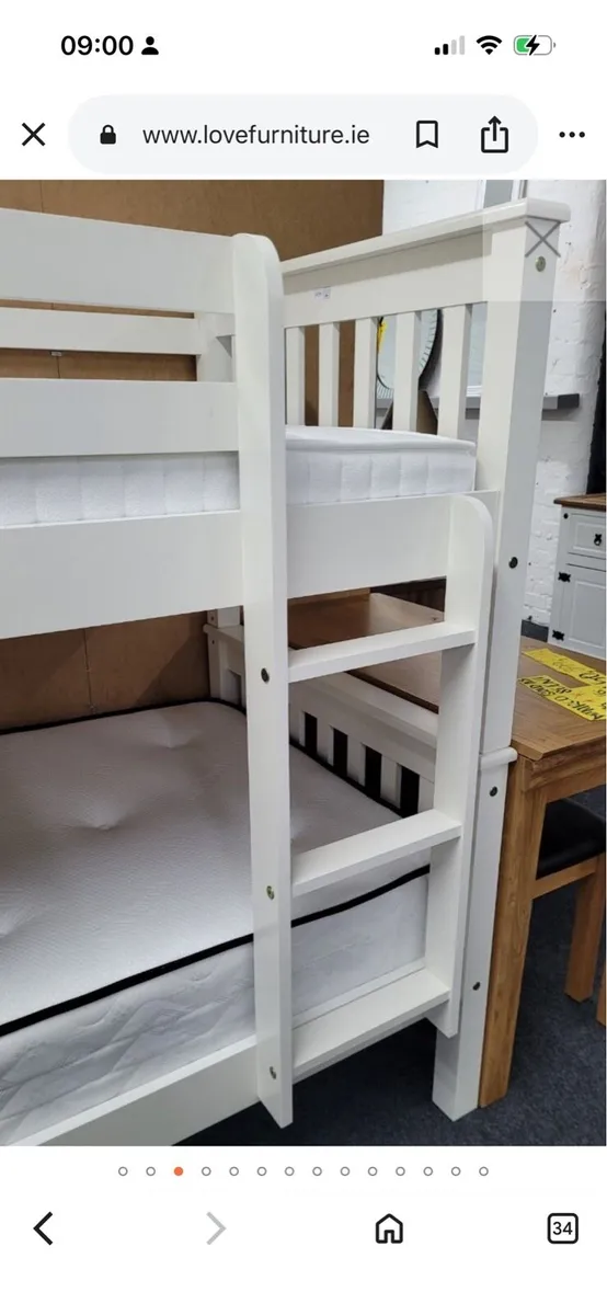 3Ft White Neptune Bunk Bed - Image 2