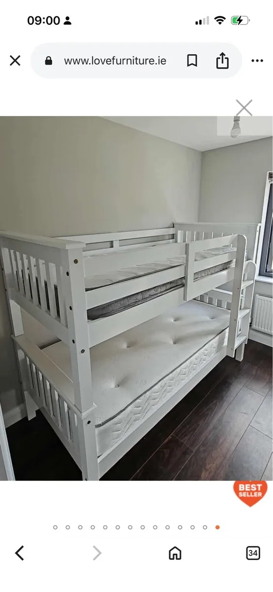 3Ft White Neptune Bunk Bed - Image 3