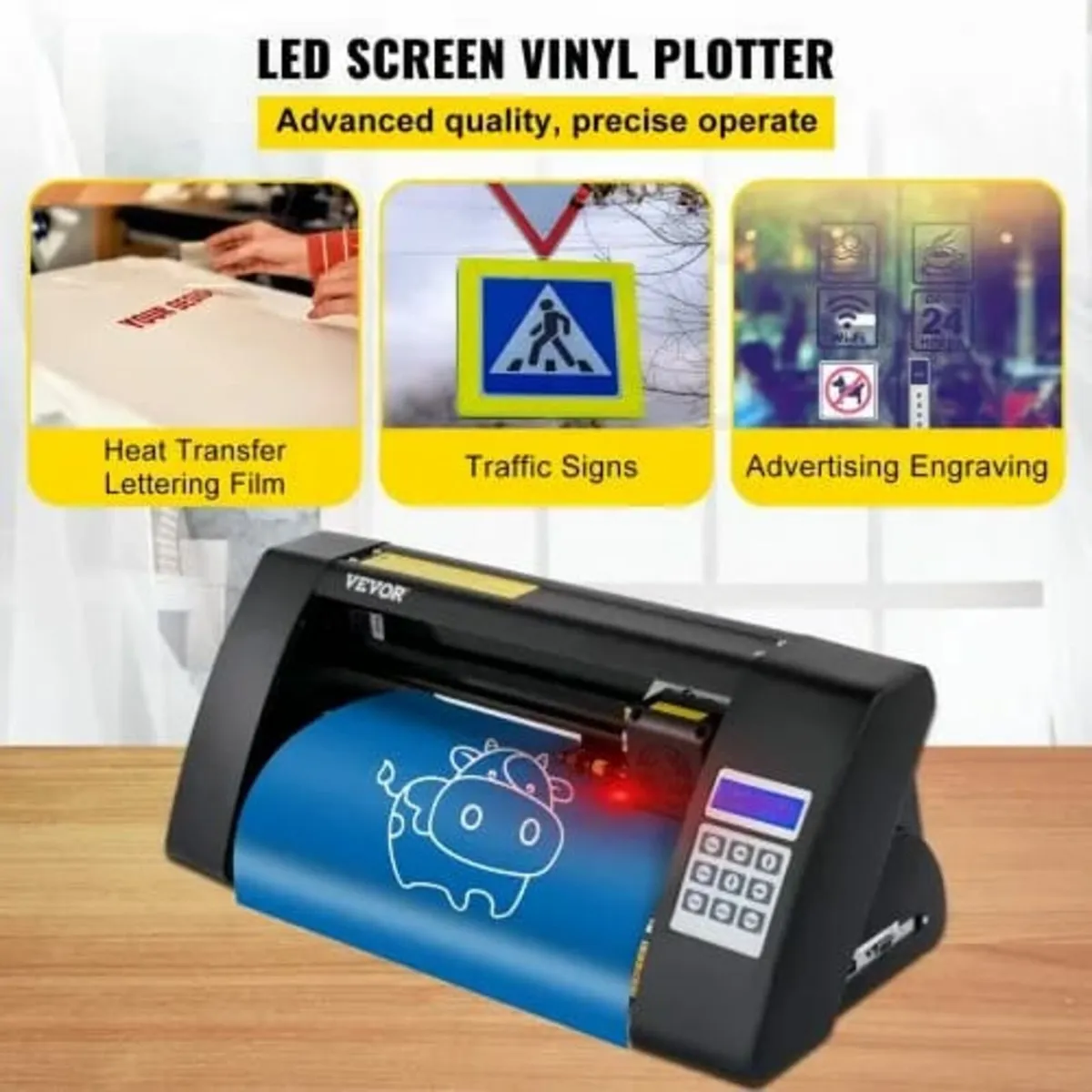 Vinyl Cutter, 375mm Vinyl Plotter, LED Screen Plot - Image 2