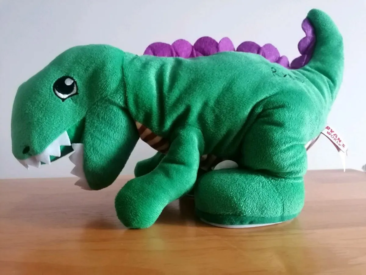 Ryan's World Roaring Dinosaur Plush Toy - Image 1