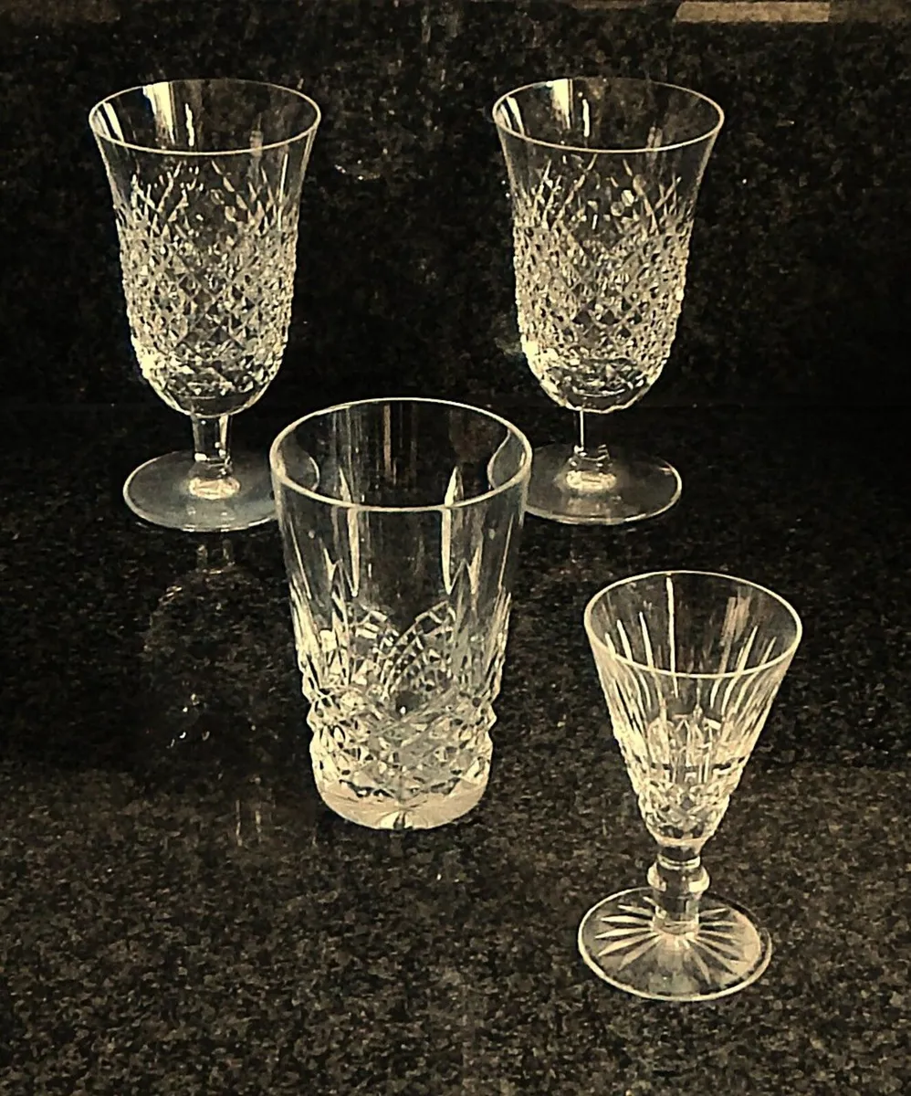 Selection of Vintage Waterford Crystal Cut Glasses - Image 2