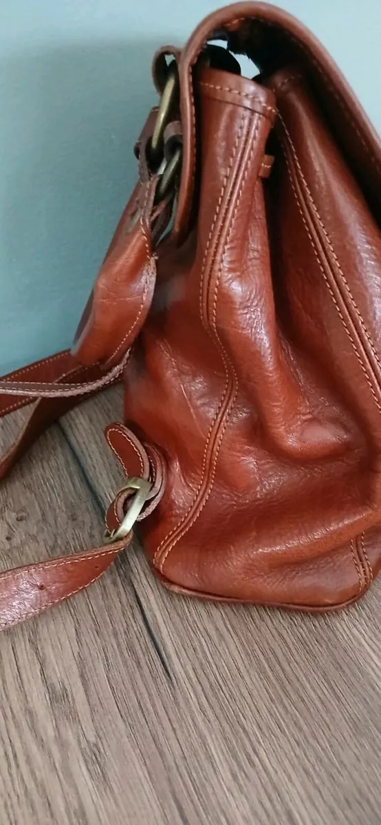 Italian Leather backpack bag - Image 4