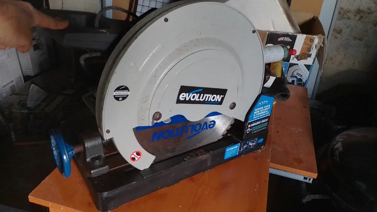 Evolution 355mm Metal Cut Off Saw (230V) - Image 1