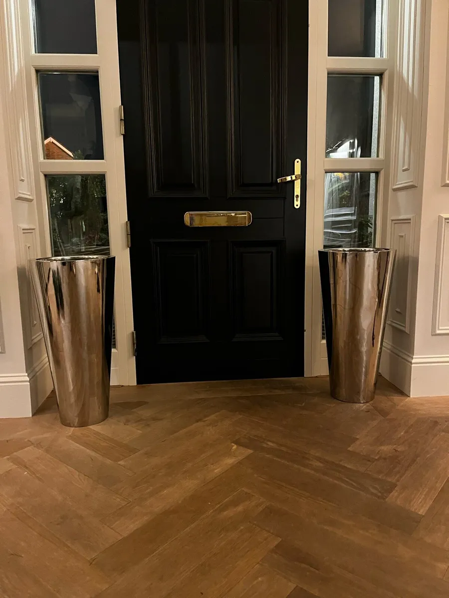 Chrome Planters - Image 1