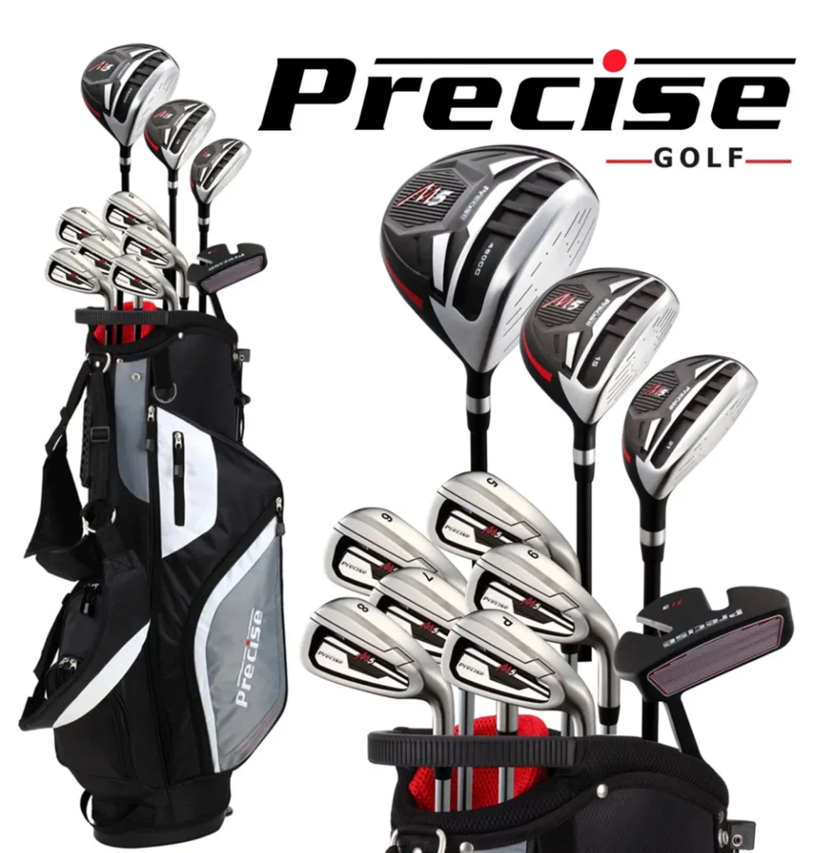 NEW Skymax Precise M5 Men’s Golf Clubs Set + Bag - Image 1