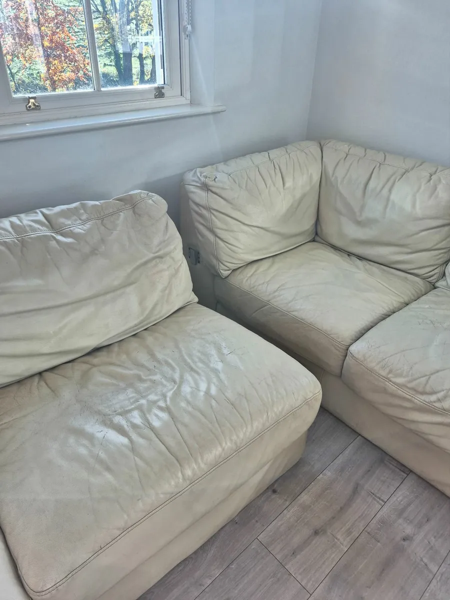 Leather Sofa L Shaped 2 pieces - Image 3