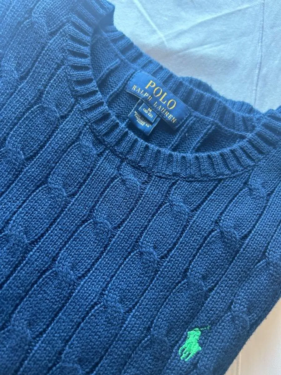 Ralph Lauren boys knitted jumper & check shirt (10-12) - Image 2