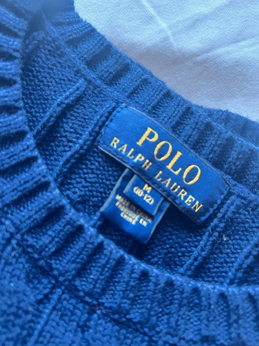 Ralph Lauren boys knitted jumper & check shirt (10-12) - Image 3