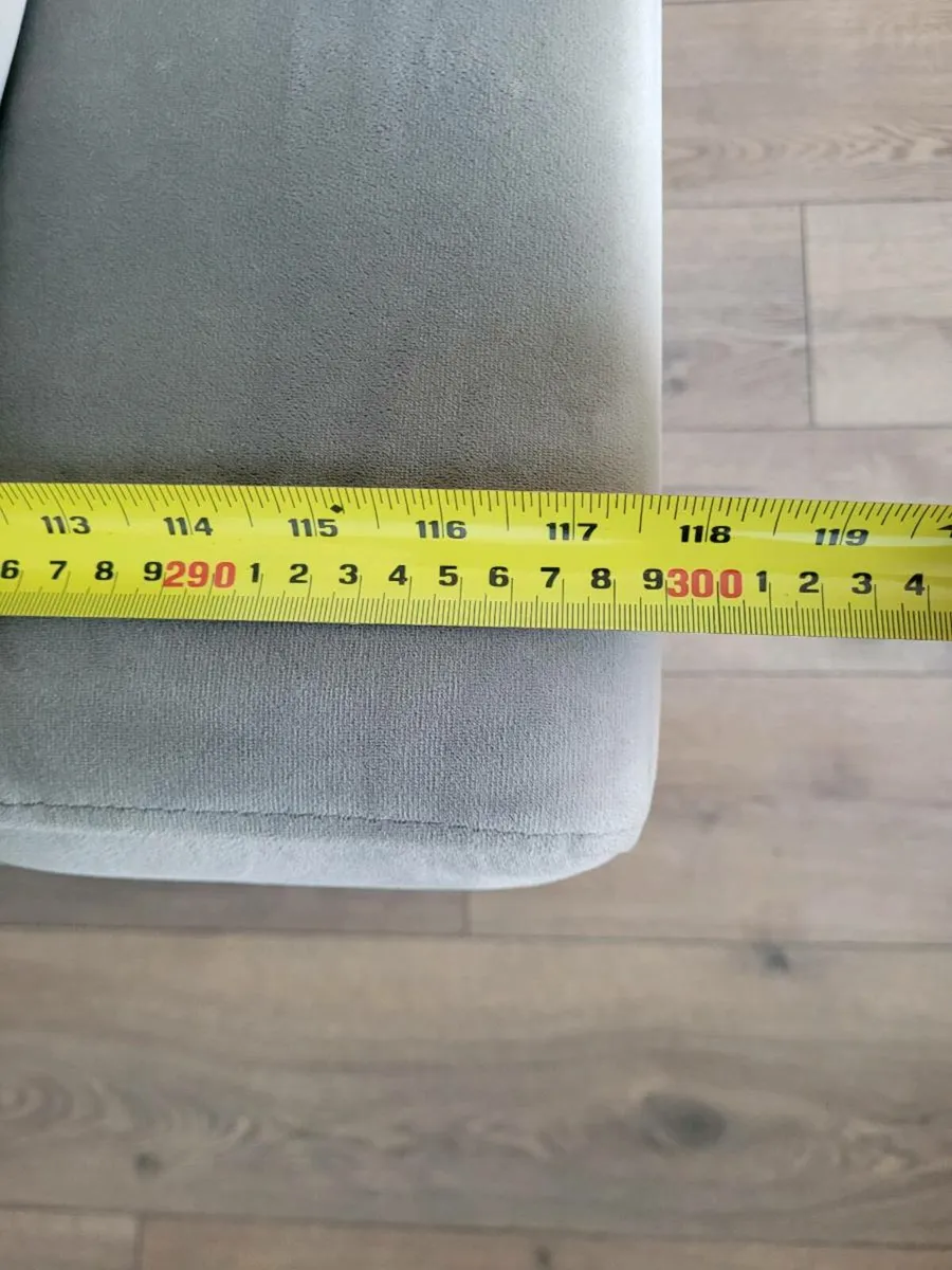 Large L shaped couch with extra footstool - Image 3