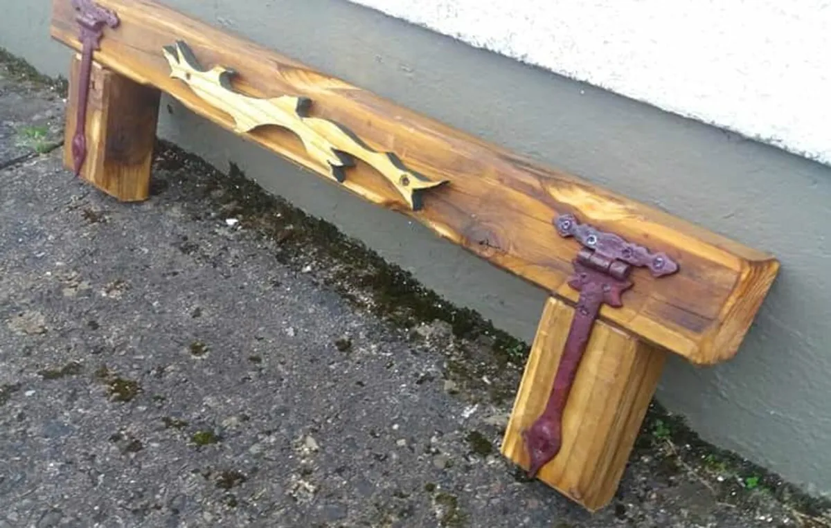 Rustic quirky driftwood stove mantel / shelf - Image 3