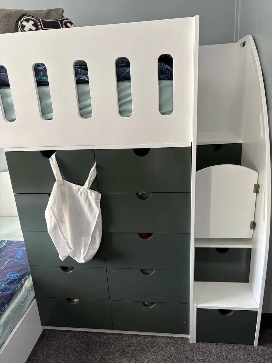 L shape Bunk Bed With 14 Drawer Storage - Image 4