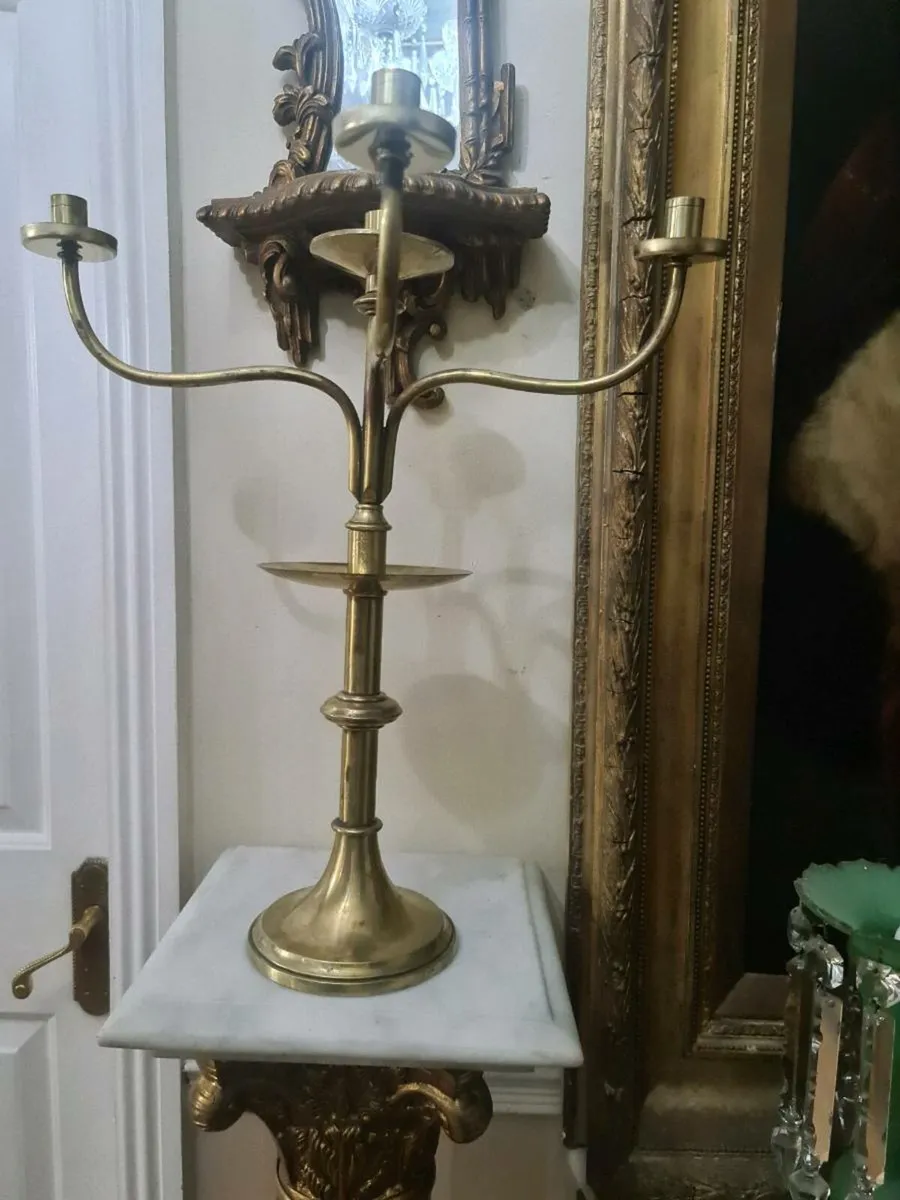 Ecclesiastical candle holder - Image 1