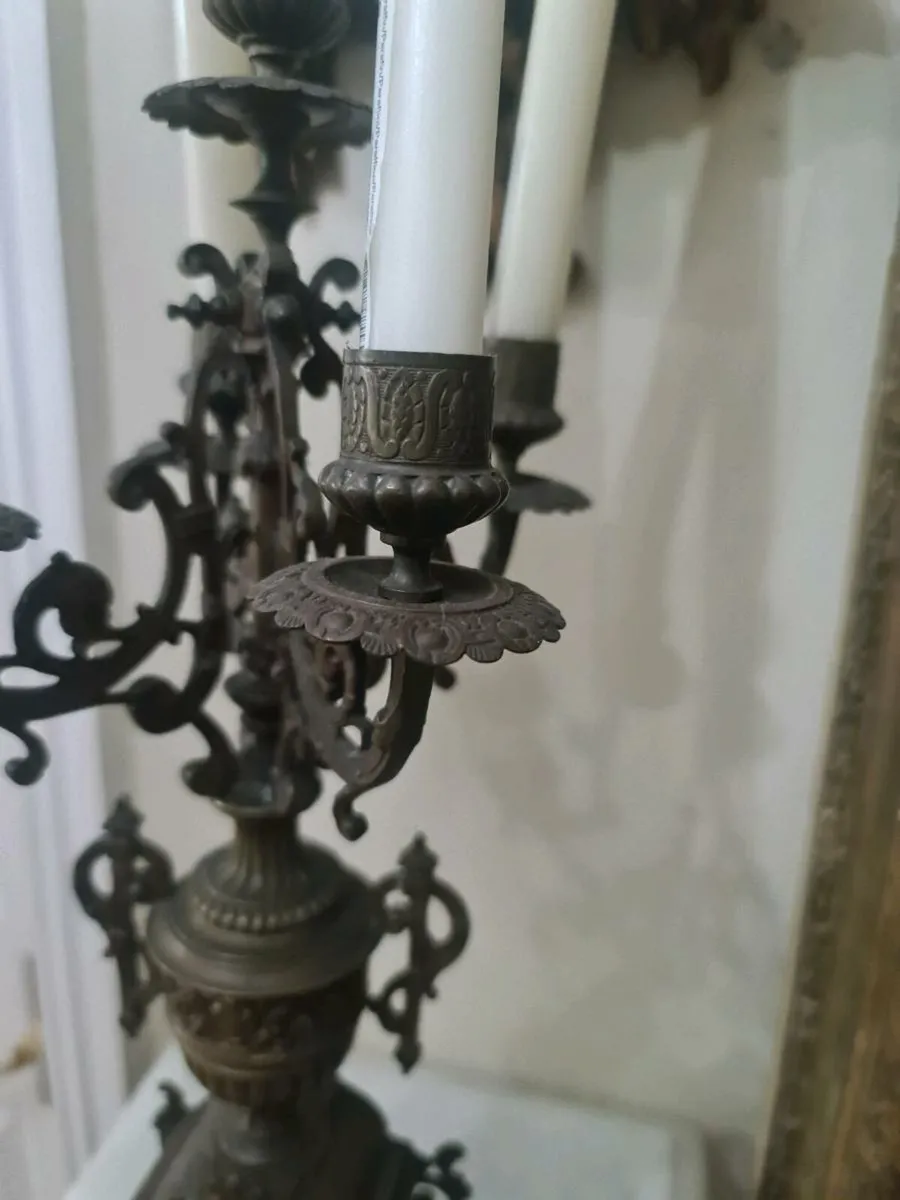 Magnificent Antique 19th century candle holder - Image 2