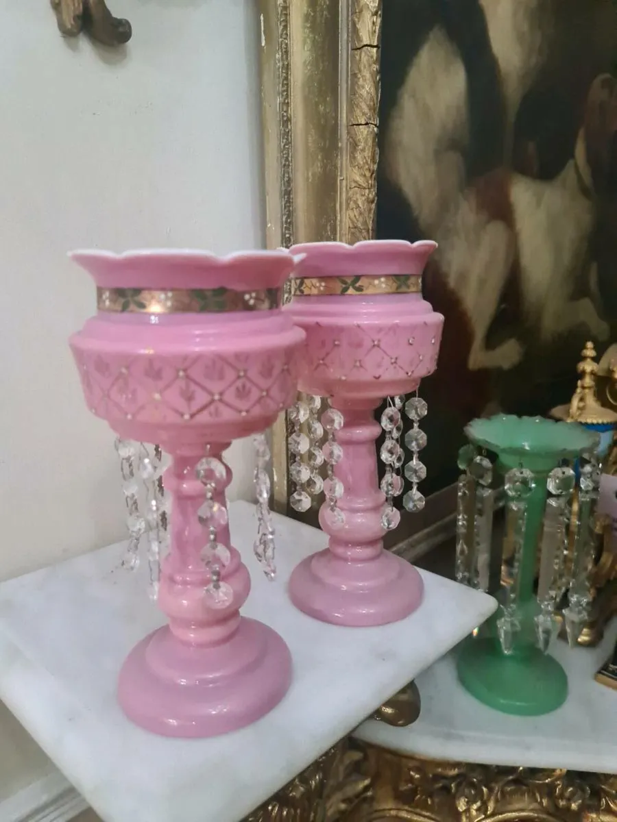 Victorian lustres POSTAGE AVAILABLE - Image 2