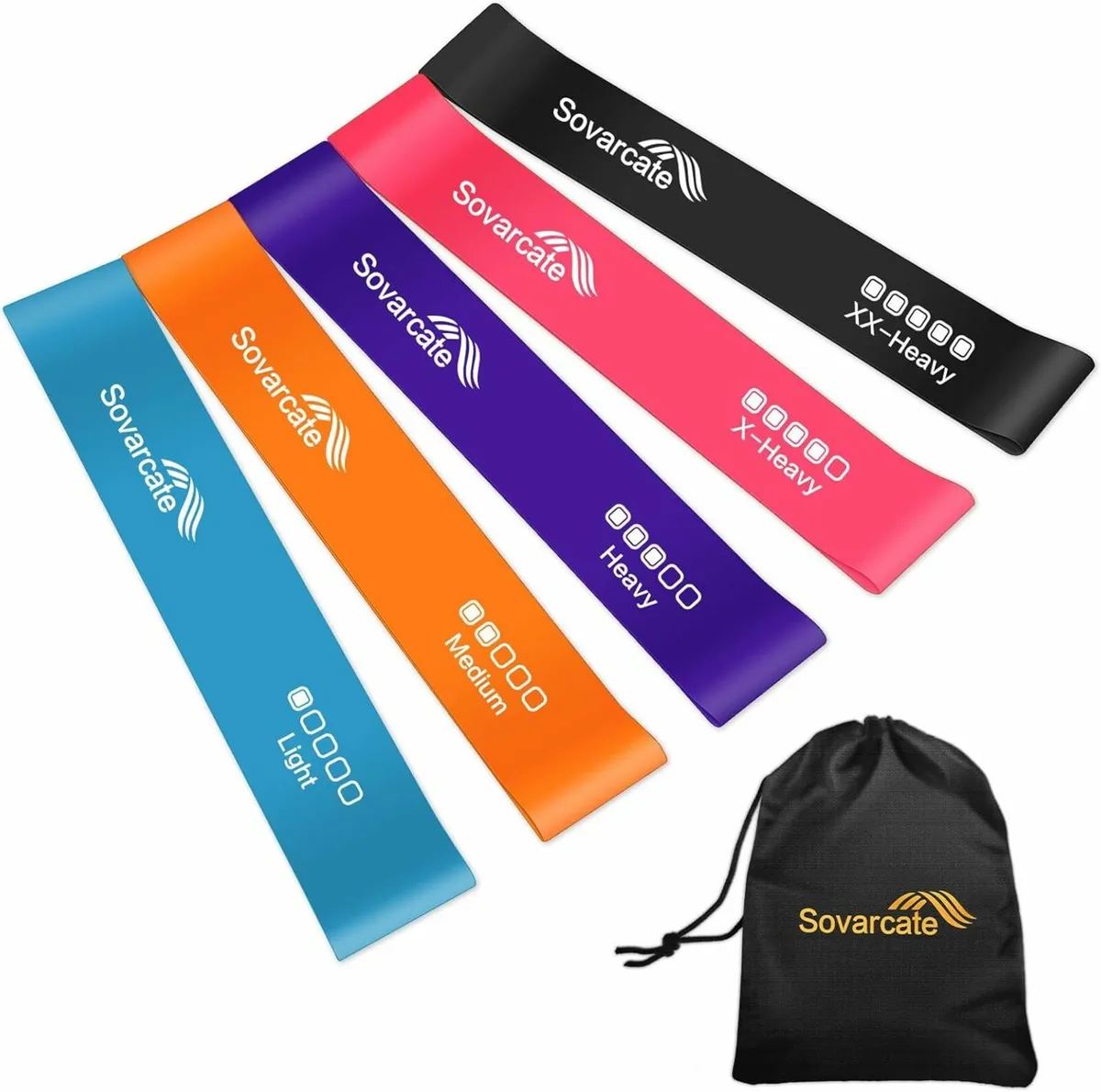 Resistance bands [Set of 5] Exercise Bands Set for
