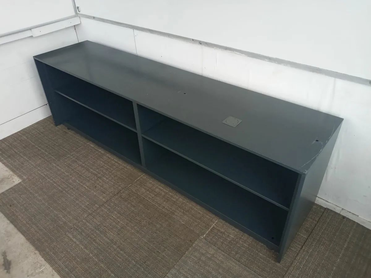 2 x Steel Storage Low Shelve Units - Image 1
