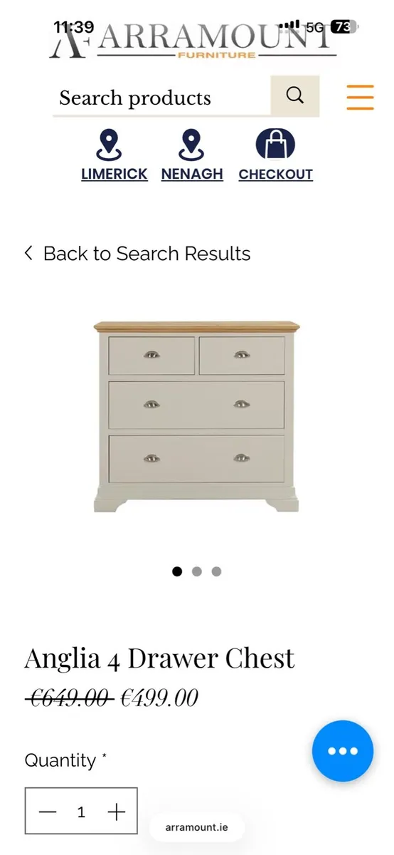 5 Piece Bedroom Furniture Chest of drawer - Image 3