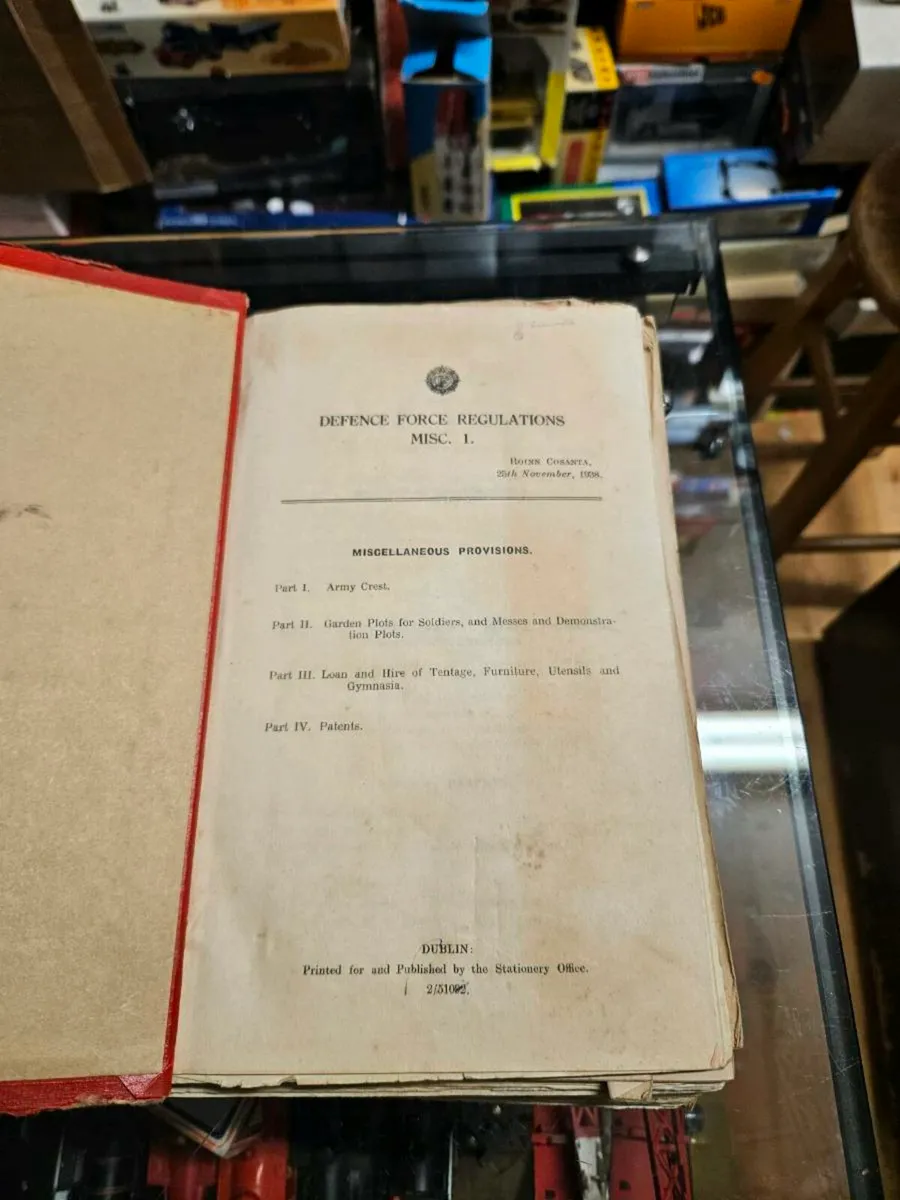 Vintage Irish Defence Forces Regulations - Image 2