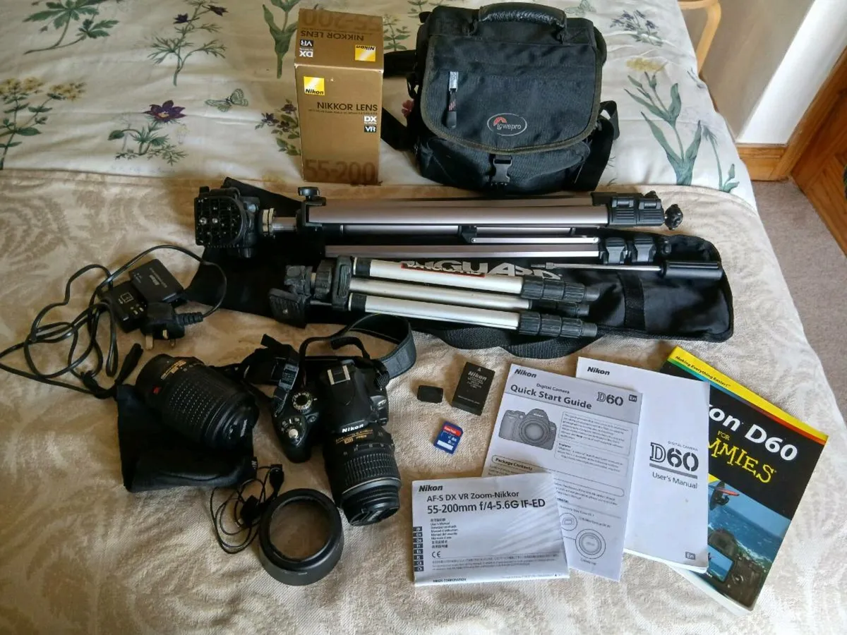 Nikon D60 plus everything you need - Image 1