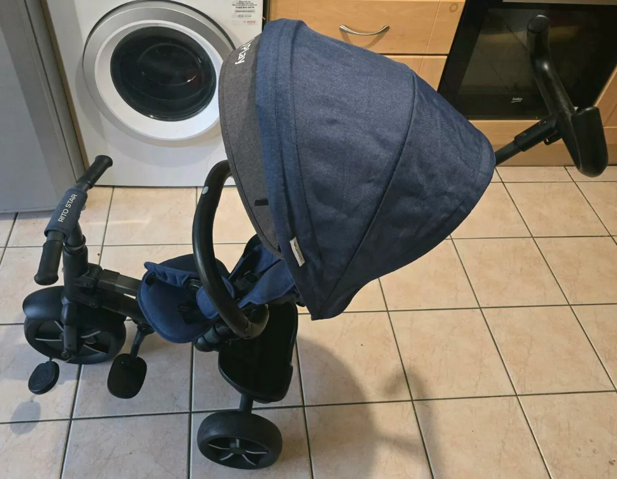 QPlay Rito Star Tricycle Blue - Image 3