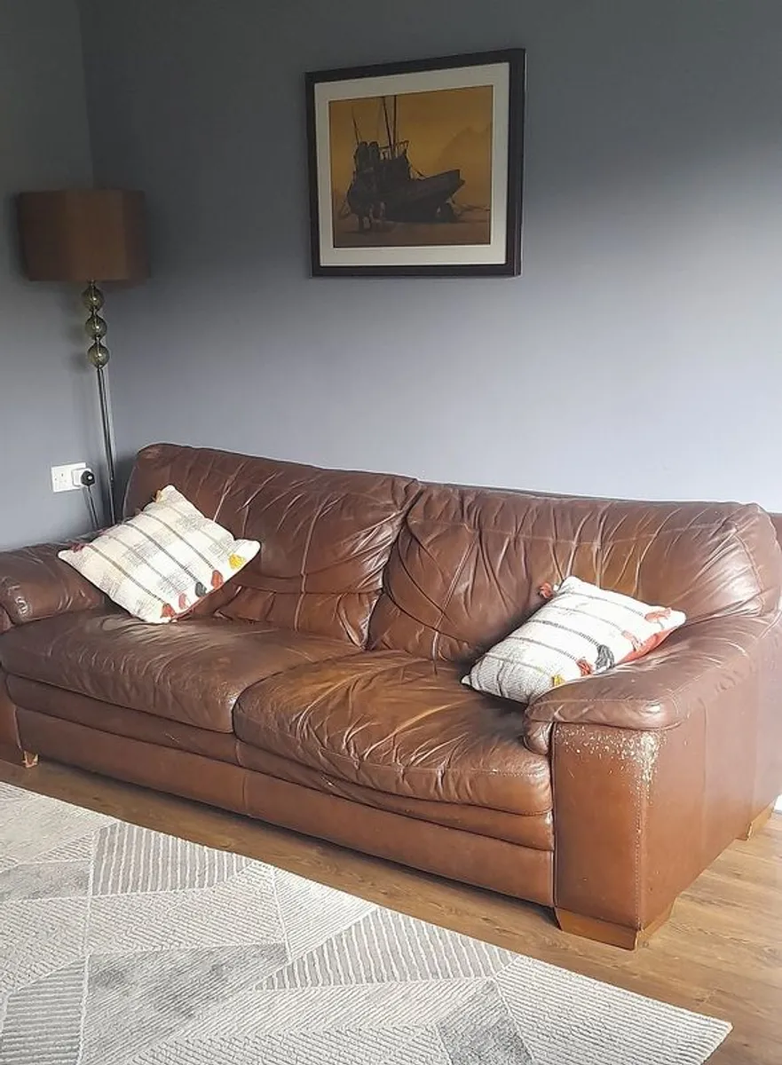 Leather Sofa - Image 1