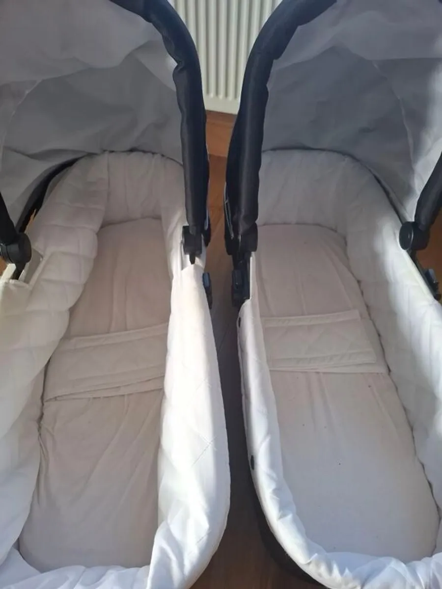 Twin Bassinets for Double Out & About Pram - Image 4