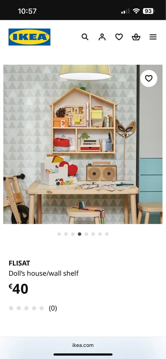 Shelving Unit Doll house shape shelves - Image 4