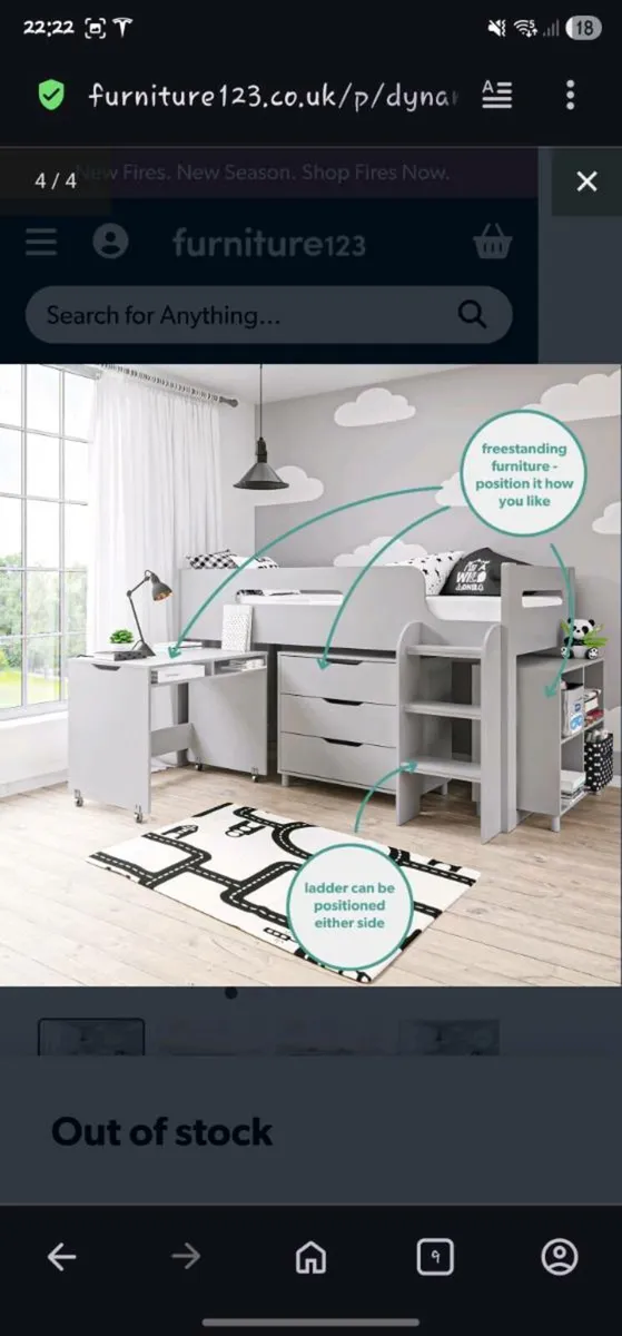 Mid sleeper bed - Image 4