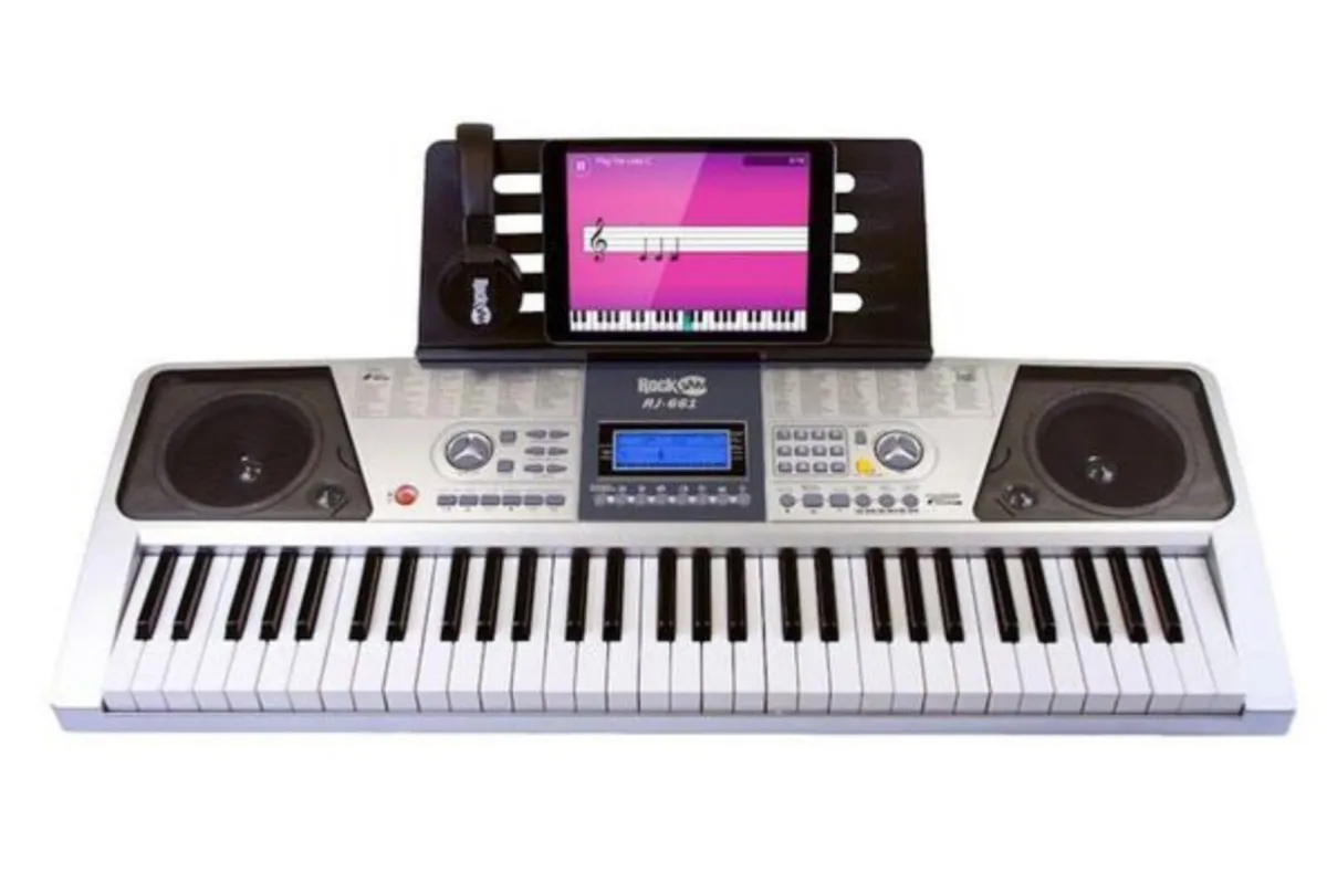 RockJam RJ-661 Piano Keyboard & Stand - Image 2