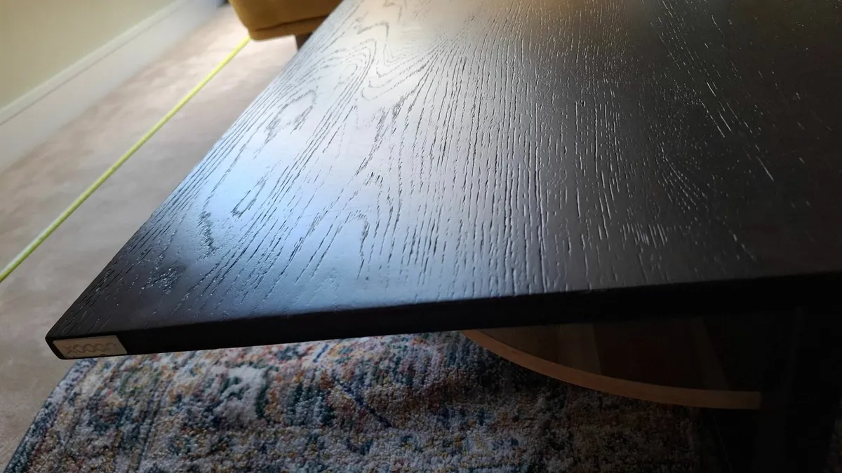 Modern Square Coffee Table with Lower Shelf - Image 2