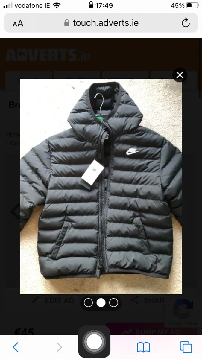 Brand Nike Jacket Older Teenager 14-15 - Image 2