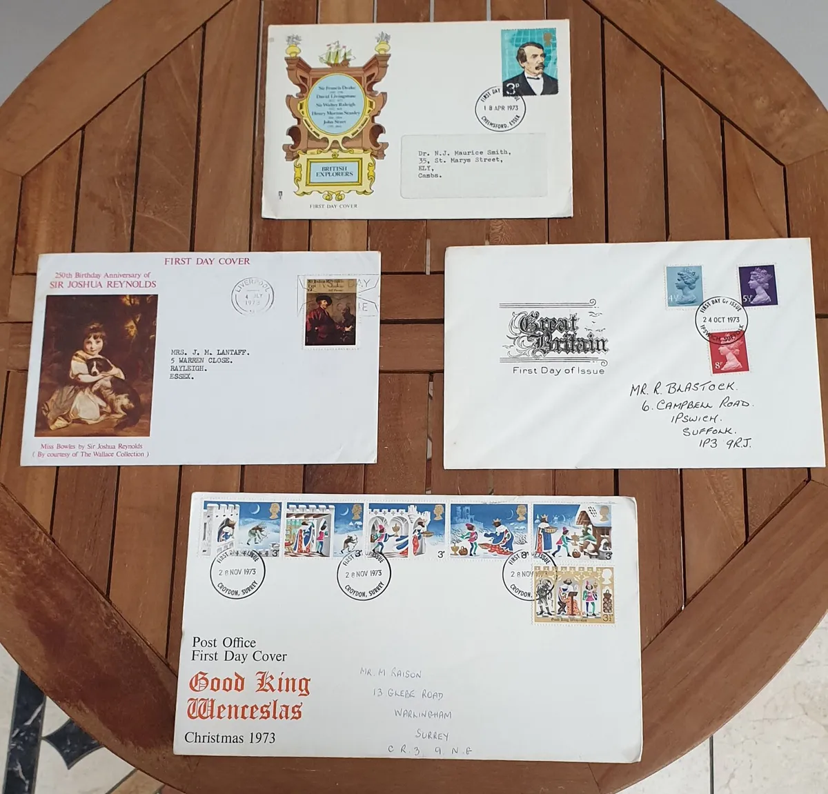 UK 1st Day Covers from 1973 - Image 1