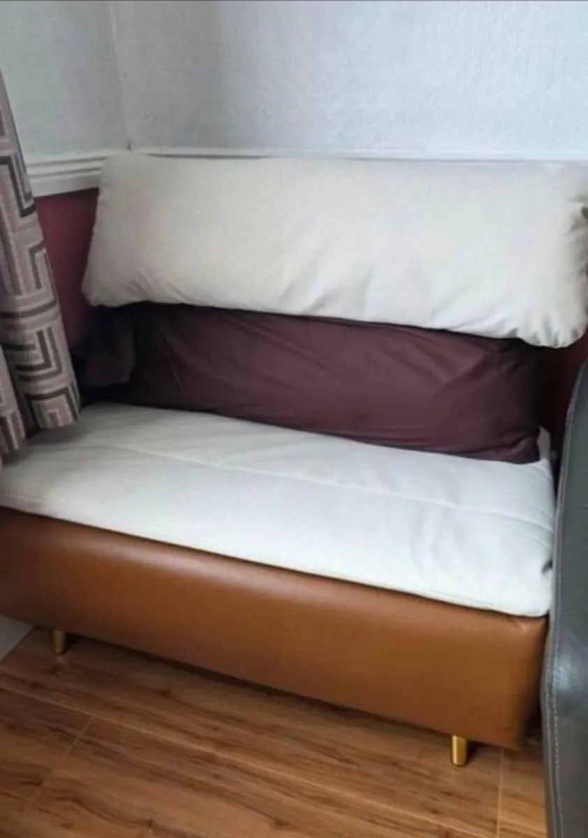 Large Single Large 1 Seater Sofa Bed, Tan/SOFA BED - Image 1