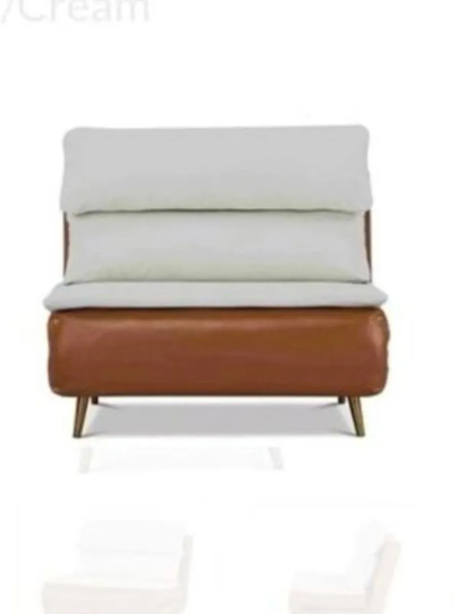 Large Single Large 1 Seater Sofa Bed, Tan/SOFA BED - Image 3