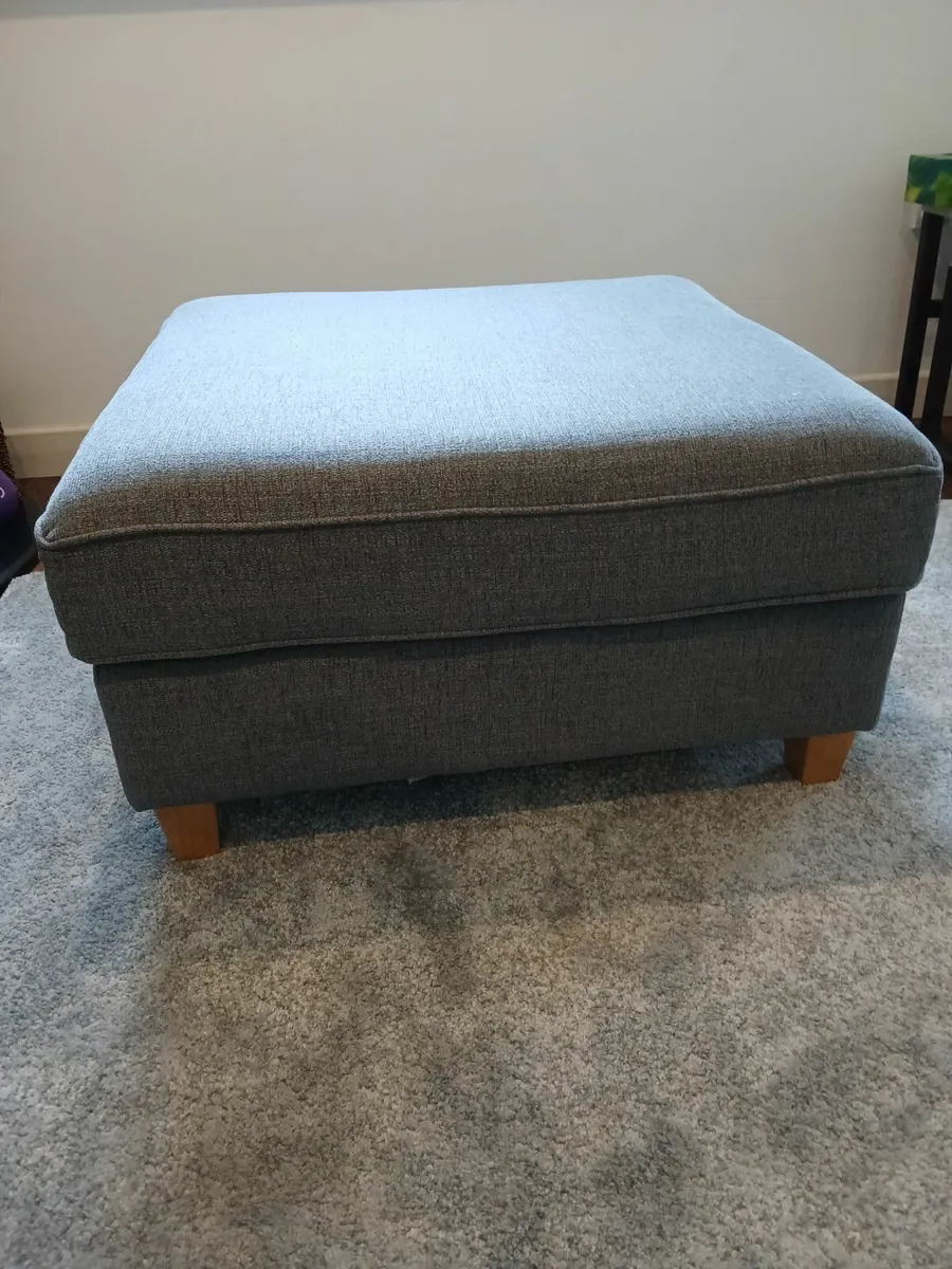 Ez living Aria footstool dark grey - Image 1