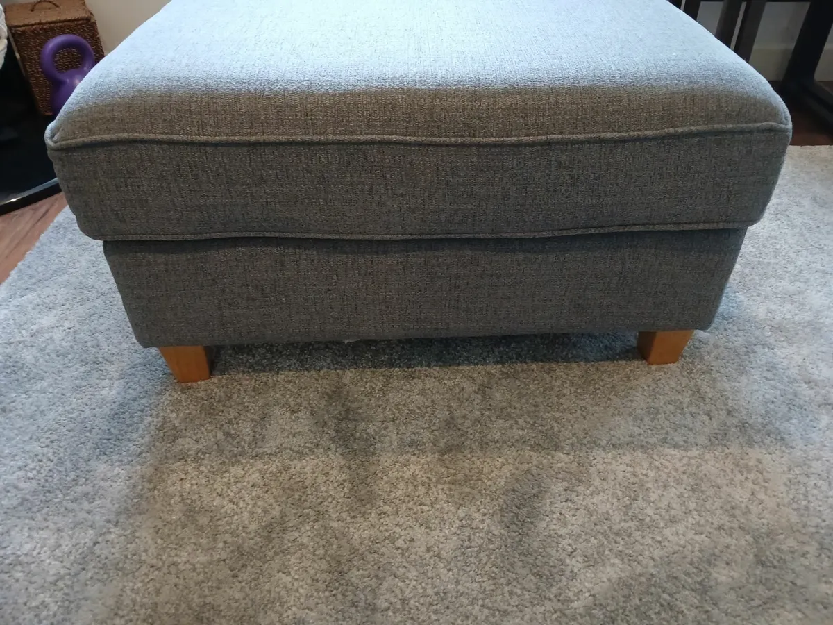 Ez living Aria footstool dark grey - Image 3