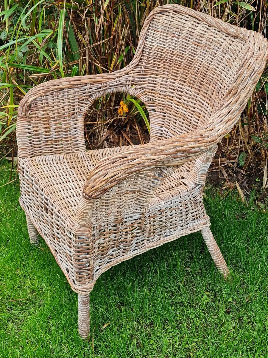 Classic Country House Wicker Chairs - Image 1