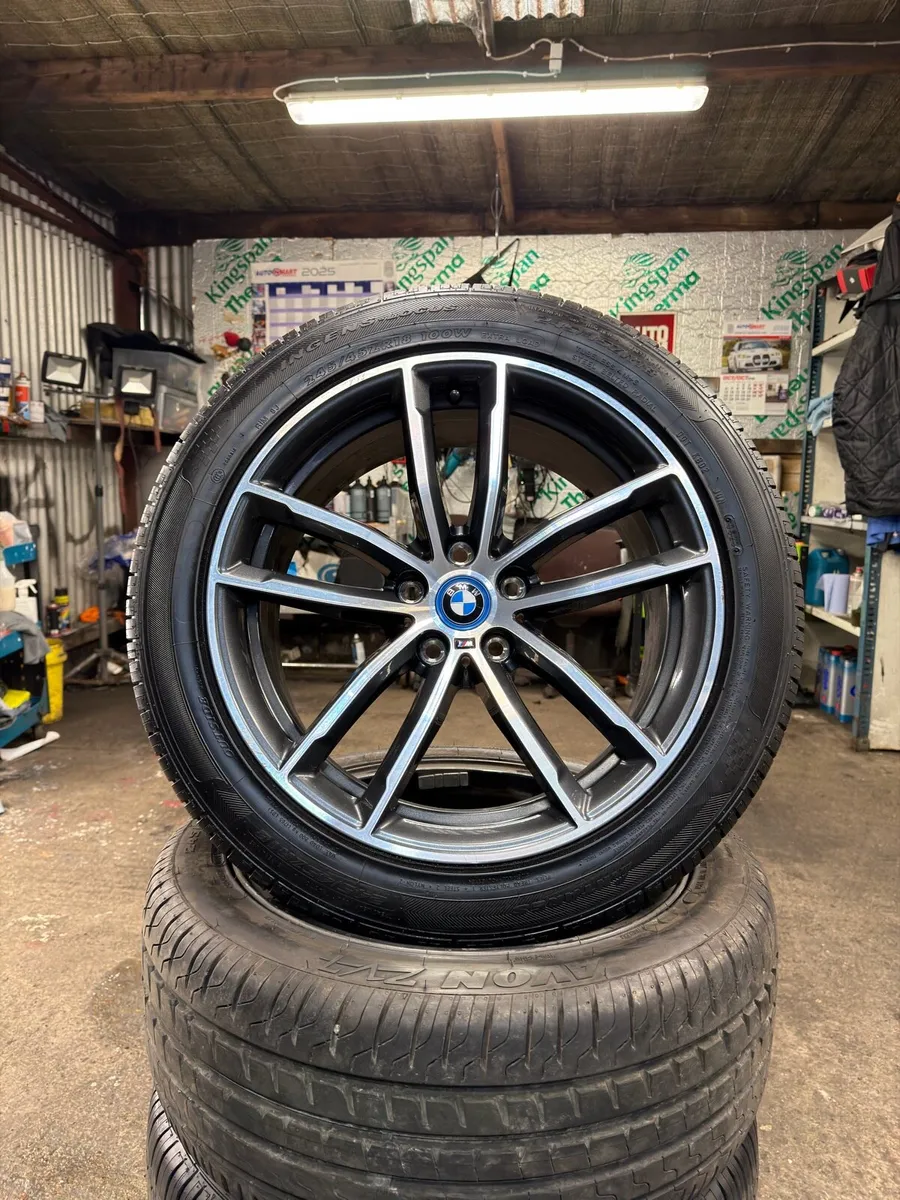 BMW MSport Alloys - Genuine - 2 new tyres - Image 1