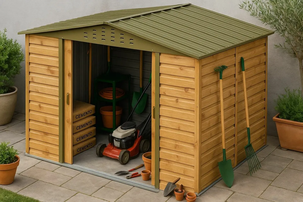 Alpine 10x8 Steel Garden Sheds - Image 2