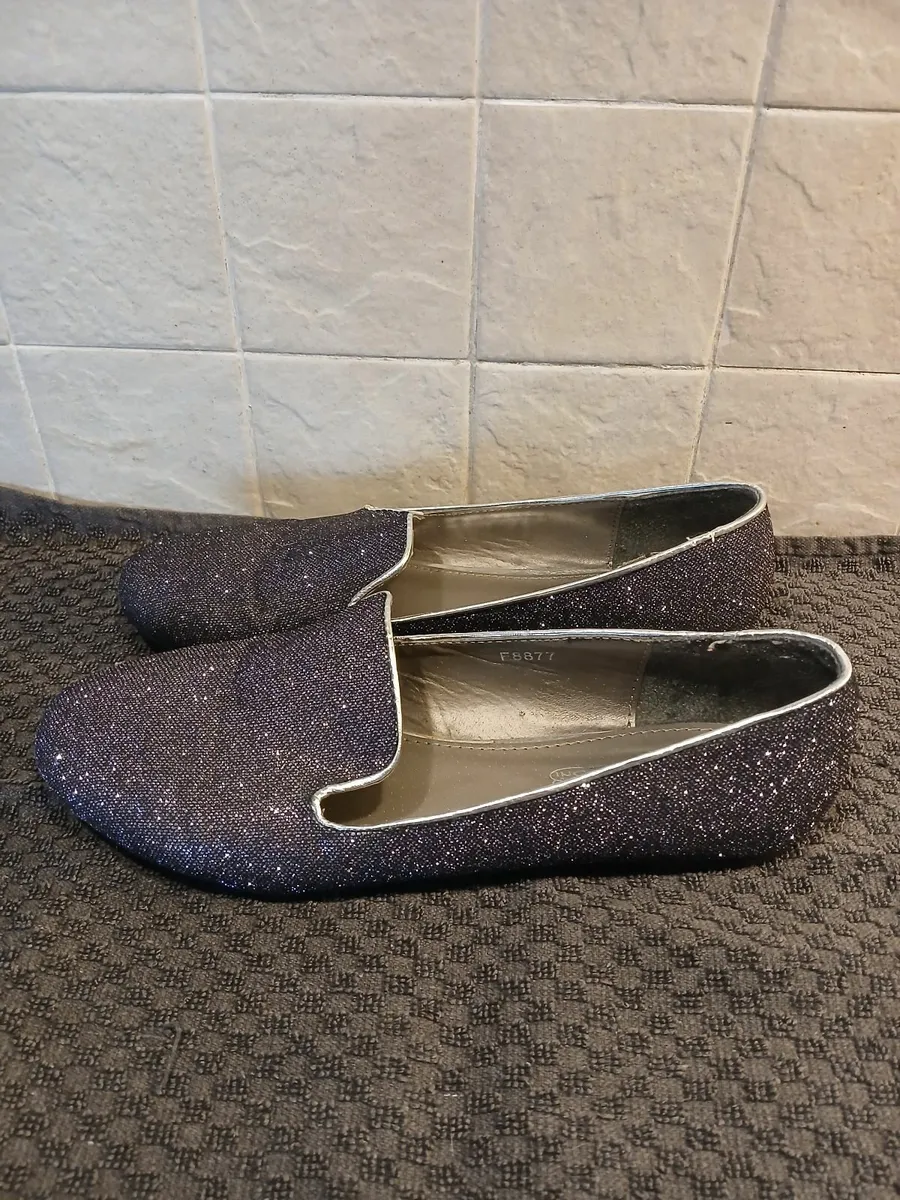 Purple glitter loafers - Image 2